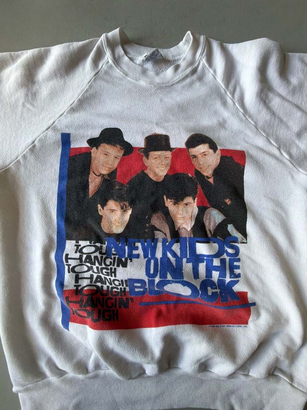 Anvil New Kids On The Block Hangin Tough Sweatshirt Size L Vintage 1989